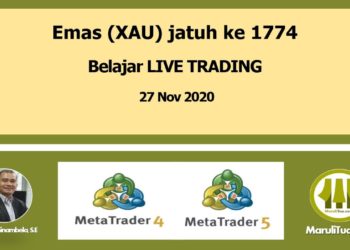 Emas (XAU) jatuh ke 1774