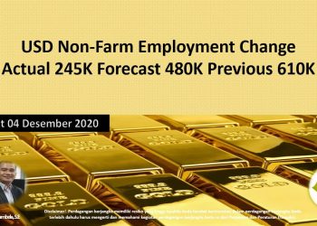 USD Non-Farm Employment Change Actual 245K Forecast 480K Previous 610K