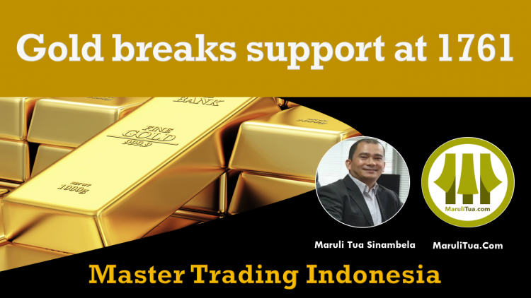 Emas tembus support 1761