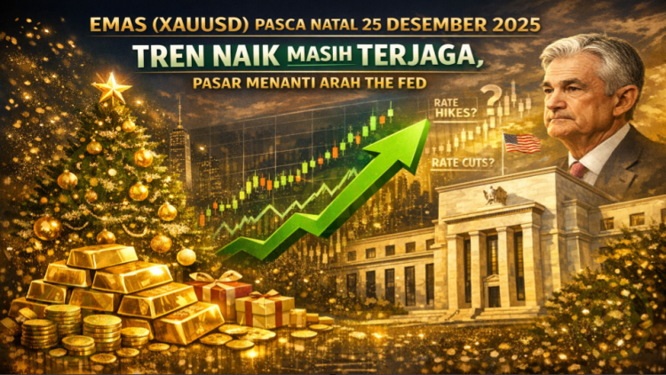 Emas (XAUUSD) Pasca Natal 25 Desember 2025: Tren Naik Masih Terjaga, Pasar Menanti Arah The Fed