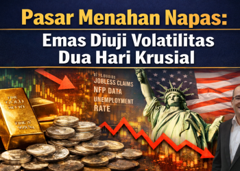 Pasar Menahan Napas: Emas Diuji Volatilitas Dua Hari Krusial
