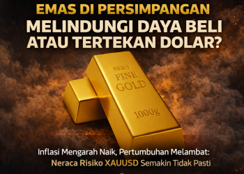 Inflasi Bertahan, Ekonomi Melambat: Arah Emas Ditentukan Data