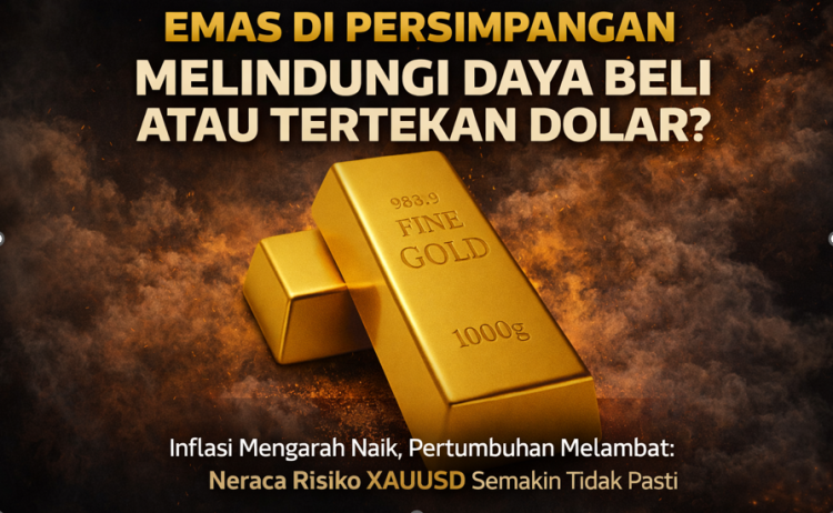 Inflasi Bertahan, Ekonomi Melambat: Arah Emas Ditentukan Data