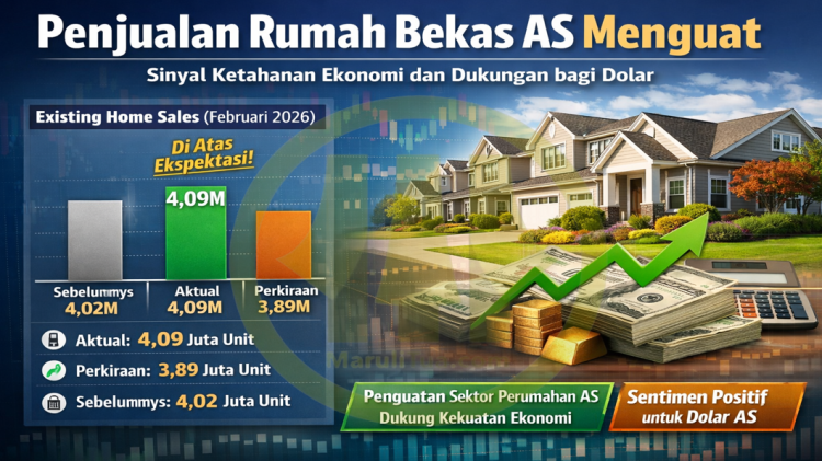 Penjualan Rumah Bekas A.S Menguat, Sinyal Ketahanan Ekonomi dan Dukungan bagi Dolar
