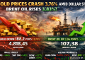 Gold Prices Crash 3.76% Amid Dollar Storm, Brent Oil Rises 3.83%!