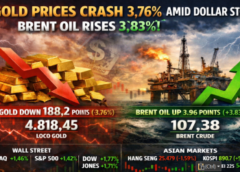 Gold Prices Crash 3.76% Amid Dollar Storm, Brent Oil Rises 3.83%!